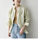 SHIPS any:〈洗濯機可能〉リネン ミックス スタンドカラー ポケット シャツ 25SS 2