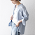 SHIPS any:〈洗濯機可能〉リネン ミックス スタンドカラー ポケット シャツ 25SS 2