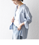 SHIPS any:〈洗濯機可能〉リネン ミックス スタンドカラー ポケット シャツ 25SS 2