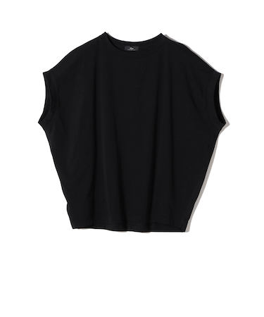 SHIPS Primary Navy Label:サイロ プレミアム フレンチ スリーブ TEE