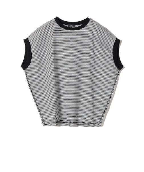 SHIPS Primary Navy Label:サイロ プレミアム フレンチ スリーブ TEE