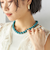 アース カラー ビーズ ネックレス