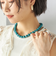 アース カラー ビーズ ネックレス