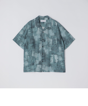 City Ambient Products: オープンカラー ウォール プリント シャツ