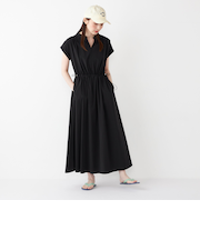 《一部追加予約》SHIPS Colors:〈接触冷感・撥水〉マルチファンクション ワンピース◆