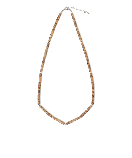 HELENA:MIX MATERIAL NECKLACE