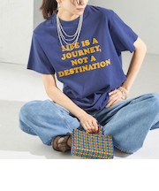 【SHIPS別注】Odub:〈手洗い可能〉プリント TEE