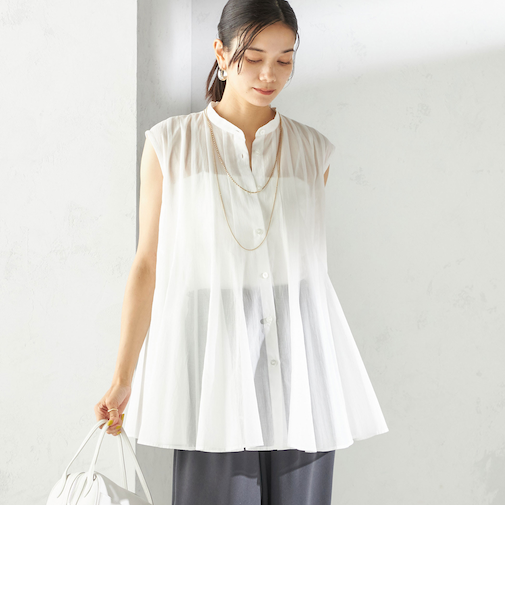 〈手洗い可能〉ボリューム フレア フレンチスリーブ ブラウス