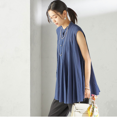 〈手洗い可能〉ボリューム フレア フレンチスリーブ ブラウス