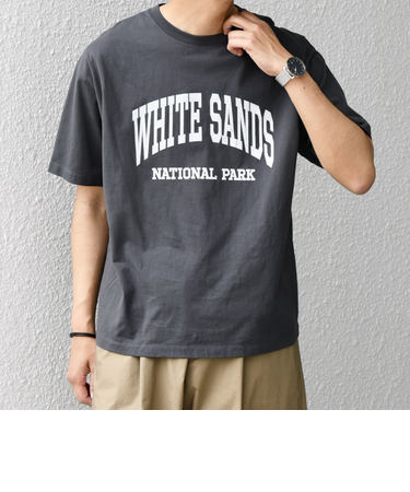 SHIPS any: NATIONAL PARK ヴィンテージライク プリント Tシャツ◇