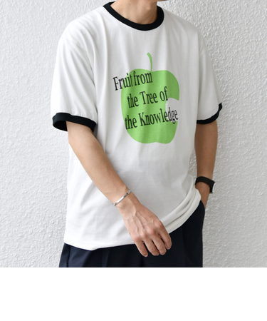 SCREEN STARS: レトロ プリント リンガー Tシャツ◇