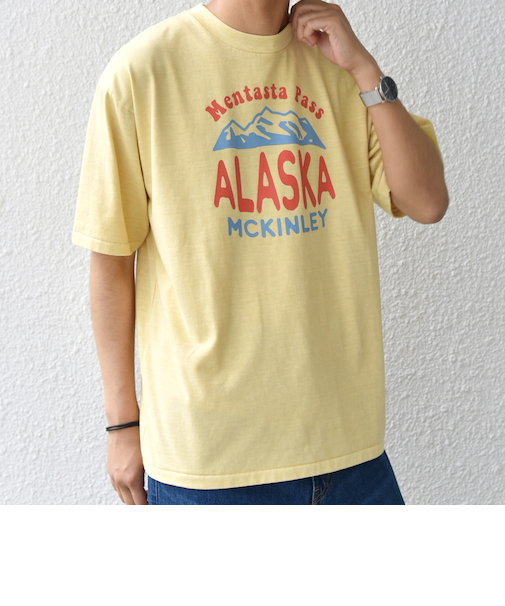 SCREEN STARS: ガーメントダイ フェード カラー レトロ グラフィック Tシャツ◇