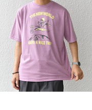 SCREEN STARS: ガーメントダイ フェード カラー レトロ グラフィック Tシャツ◇