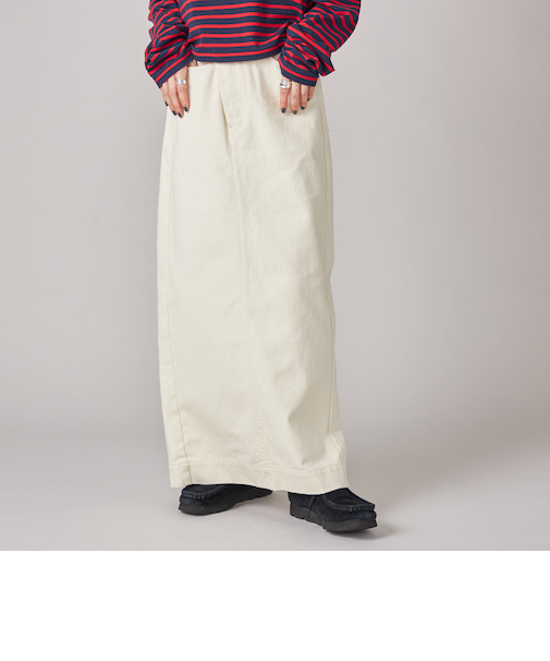 SHIPS NINE CASE:〈洗濯機可能〉フロント スラント スカート