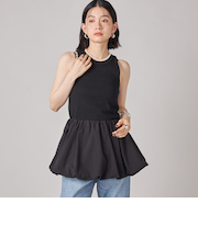 SHIPS NINE CASE:〈洗濯機可能〉バブル ヘム トップス