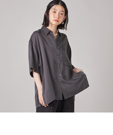 SHIPS NINE CASE:〈手洗い可能〉オーバーサイズ シャツ