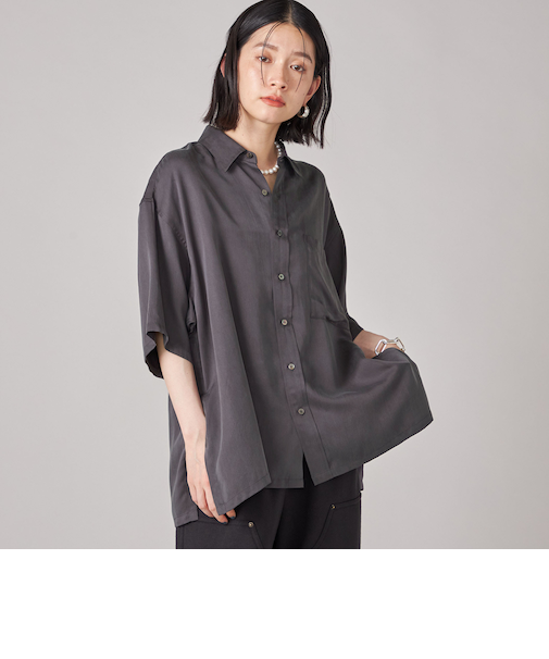 SHIPS NINE CASE:〈手洗い可能〉オーバーサイズ シャツ