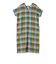 SHIPS Primary Navy Label:〈手洗い可能〉カラー マドラス サック ワンピース