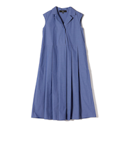 SHIPS Primary Navy Label:〈手洗い可能〉タック フレア ワンピース