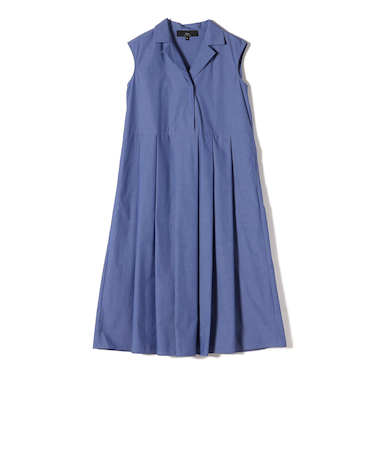 SHIPS Primary Navy Label:〈手洗い可能〉タック フレア ワンピース