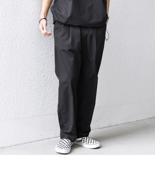 SHIPS any:〈撥水/軽量/ストレッチ〉SOLOTEX(R) シアサッカー セミワイド イージーパンツ(セットアップ対応)25SS◇◇
