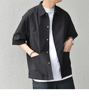 SHIPS any:〈撥水/軽量/ストレッチ〉SOLOTEX(R) シアサッカー キャンプポケット シャツ(セットアップ対応)25SS◇◇