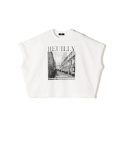 SHIPS Primary Navy Label:PHOTO プリント ジャージー プルオーバー