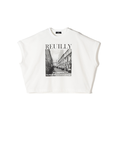 SHIPS Primary Navy Label:PHOTO プリント ジャージー プルオーバー