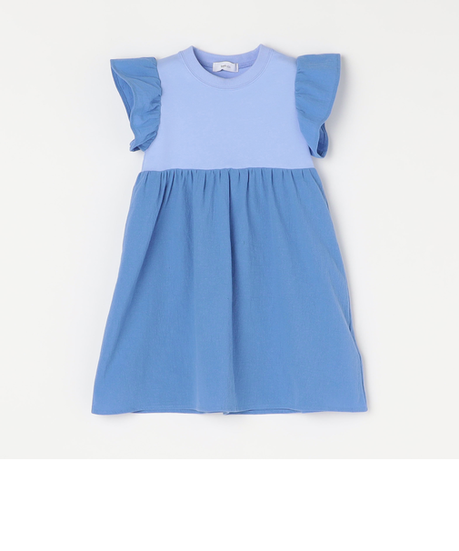 SHIPS any: 〈洗濯機可能〉フリル ギャザー 切り替え ワンピース <KIDS>