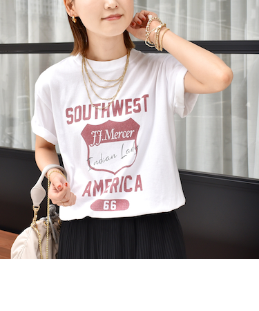 【SHIPS別注】J.J MERCER:プリント TEE