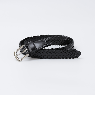 SHIPS Colors:レザー メッシュ ベルト◇