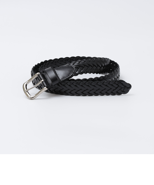 SHIPS Colors:レザー メッシュ ベルト◇
