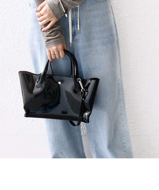 【WEB限定】ショルダー付き PVC トート バッグ