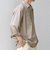 SHIPS any: コットン/リネン 7分袖 スキッパー プルオーバー シャツ◇◇