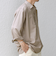 SHIPS any: コットン/リネン 7分袖 スキッパー プルオーバー シャツ◇◇