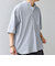 SHIPS any: シアサッカー ストライプ バンド スキッパー ハーフスリーブ シャツ◇