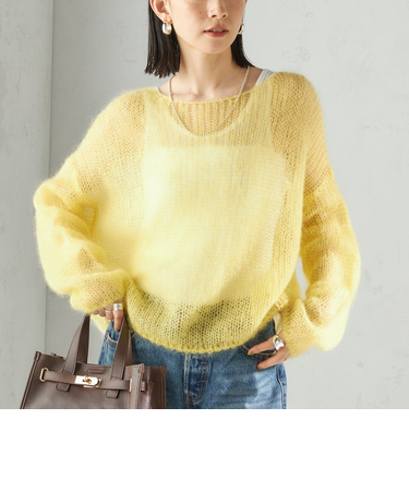 モヘヤ メッシュ プルオーバー