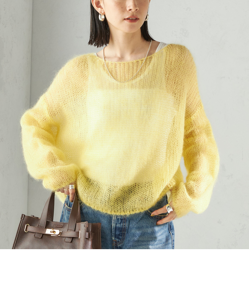 モヘヤ メッシュ プルオーバー