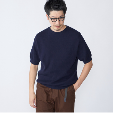 SHIPS: 奥山メリヤス ニット Tシャツ