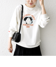 【SHIPS any別注】Collegiate Pacific: ロゴ プリント ＆ 刺繍 スウェット 25AW