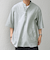 SHIPS any: コットン/リネン バンド スキッパー ハーフスリーブ シャツ◇