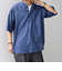 SHIPS any: コットン/リネン バンド スキッパー ハーフスリーブ シャツ◇