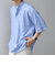 SHIPS any: コットン/リネン バンド スキッパー ハーフスリーブ シャツ◇