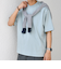 SHIPS any: JAPAN MADE ハイゲージ コットン リラックス リブネック Tシャツ◇
