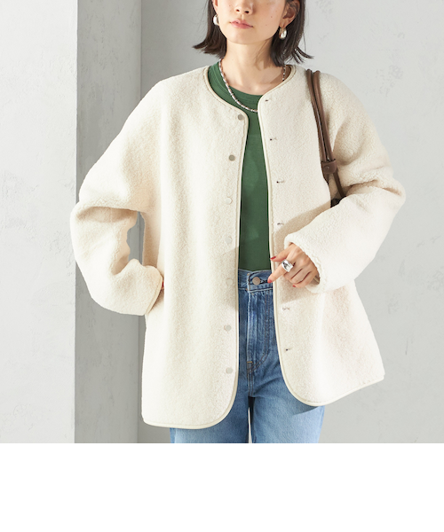 一部WEB限定】〈手洗い可能〉NEW リバーシブル ボア ブルゾン