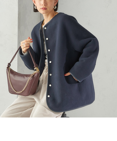 【一部WEB限定】〈手洗い可能〉NEW リバーシブル ボア ブルゾン