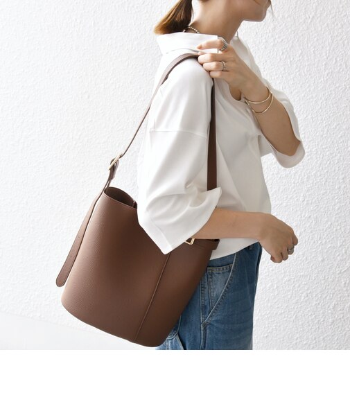 《追加予約》VELETTO: ポシェット付き 3WAY ワンハンドル バケツ ショルダー バッグ