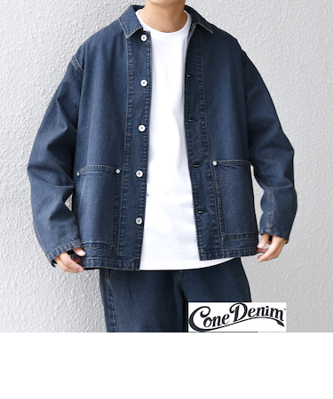 SHIPS any: Cone Denim キャンバス デニム カバーオール (セットアップ対応)◇
