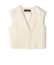 SHIPS Primary Navy Label:〈手洗い可能〉MANTECO ジレ