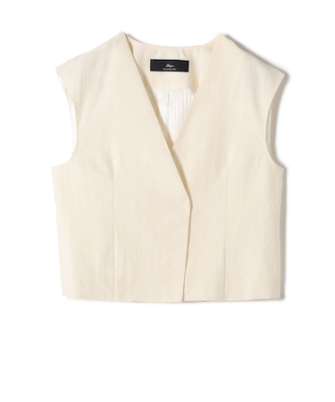 SHIPS Primary Navy Label:〈手洗い可能〉MANTECO ジレ
